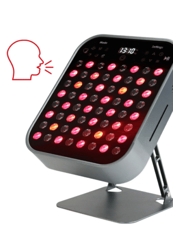 Hello Red Light Therapy table top panel LEDLightTherapyShop.com Hello Red Light Therapy panel Voice Activated 610 630 660 810 830 850