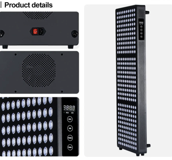 x5 Wavelengths x300 LEDs Half-Body Panel, Touch Keypad and Remote Control Operated Red and Near-Infrared Light