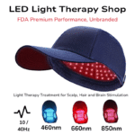 FDA wear Universal cap Blue 460nm Red 660nm Near-Infrared 850nm Light Therapy Cap Improve Hair-loss Skin Brain