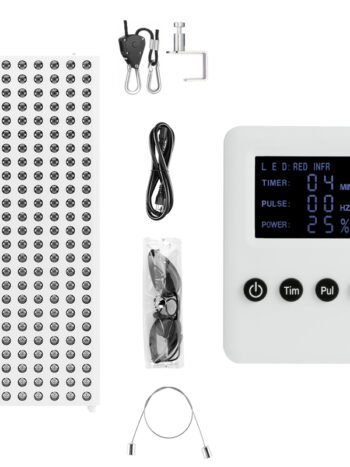 FDA Class II Red Light Therapy Panel – 630nm, 660nm, 810nm, 830nm, 850nm Wavelengths pulse timer light intensity remote control