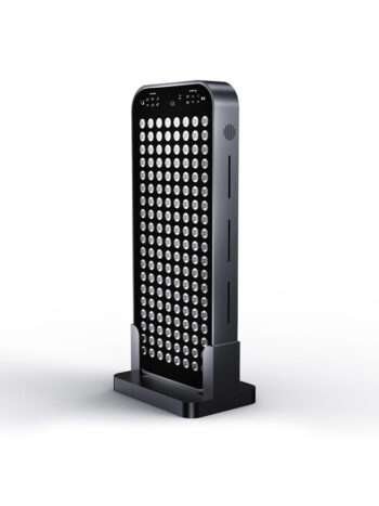 Hello Red Light Therapy panel Half Body Voice Activated 610 630 660 810 830 850 LED LightTherapyShop.com on stand
