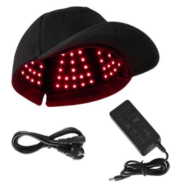 FDA Cleared I x450 LEDs Unisex Baseball Style Cap Red and Near-Infrared Light, 3 Wavelengths, Pulse, Dimming and Timer