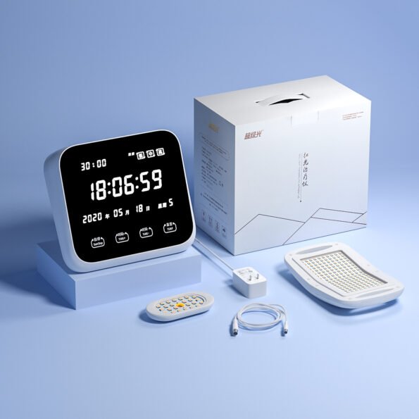 White Prostate Portable Red Light Therapy Device. x1 Wavelength, Temperature Setting and Timer
