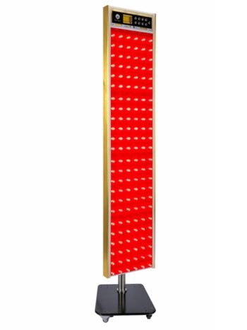 x264 LEDs "Hello Cutie" Gold Sauna Full-Body Panel with Voice Activation