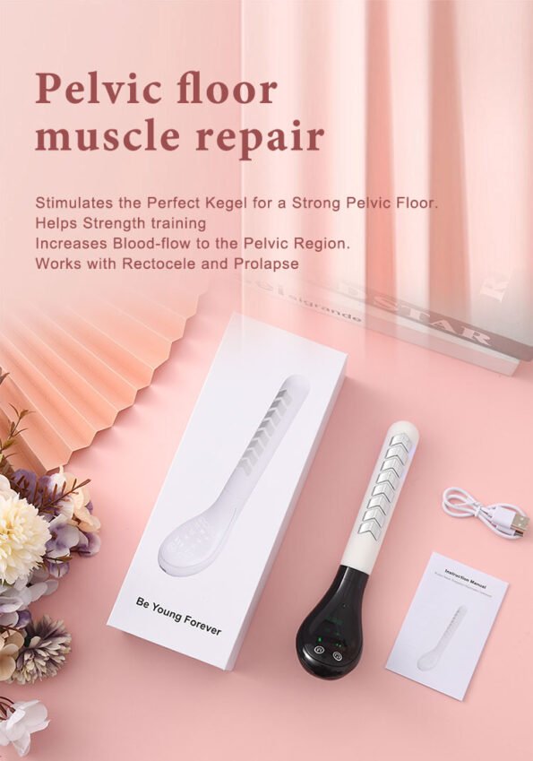 Vagina Rejuvenation and Recovery Wand. x2 Wavelengths, Red and Blue Light Therapy, Touch-Screen, Micro-Current/Pulse and Timer