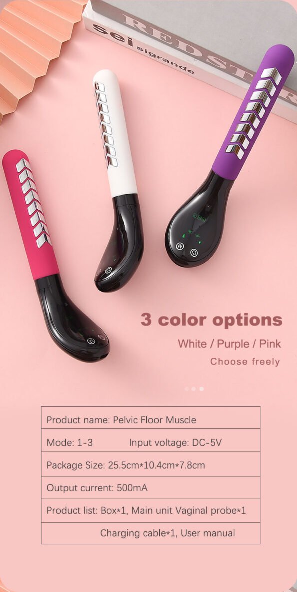 Vagina Rejuvenation and Recovery Wand. x2 Wavelengths, Red and Blue Light Therapy, Touch-Screen, Micro-Current/Pulse and Timer