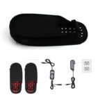 A Pair of Slip-On Slippers with Back-Fastening, Red and Near-Infrared Light, Pulse and Timer