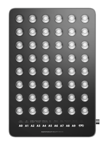blue light therapy panel - BLACK Phototherapy Beauty panel x48 LEDs/x192 Chip-Beads, Blue light therapy, Yellow light therapy, Red light therapy and Near-Infrared Light Therapy Panel. Light Therapy Treatment x10 Pre-Sets: Acne Treatment, Oil Control