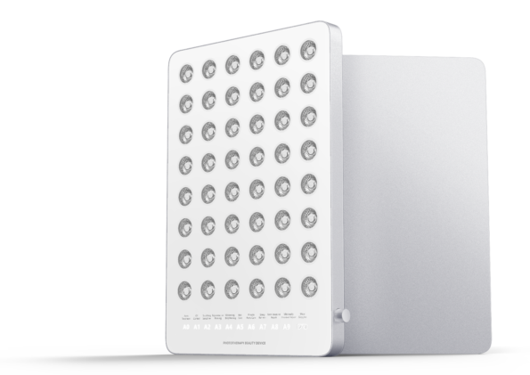 blue light therapy panel - silver Phototherapy Beauty panel x48 LEDs/x192 Chip-Beads, Blue light therapy, Yellow light therapy, Red ight therapy and Near-Infrared Light Therapy Panel. Light Therapy Treatment x10 Pre-Sets: Acne Treatment, Oil Control