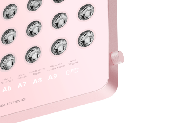 blue light therapy panel - PINK Phototherapy Beauty panel x48 LEDs/x192 Chip-Beads, Blue light therapy, Yellow light therapy, Red light therapy and Near-Infrared Light Therapy Panel. Light Therapy Treatment x10 Pre-Sets: Acne Treatment, Oil Control