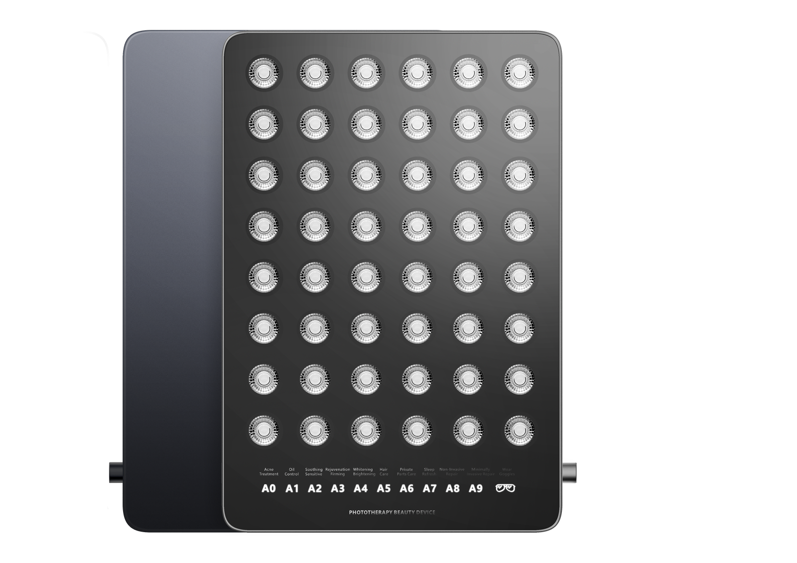blue light therapy panel - BLACK Phototherapy Beauty panel x48 LEDs/x192 Chip-Beads, Blue light therapy, Yellow light therapy, Red light therapy and Near-Infrared Light Therapy Panel. Light Therapy Treatment x10 Pre-Sets: Acne Treatment, Oil Control