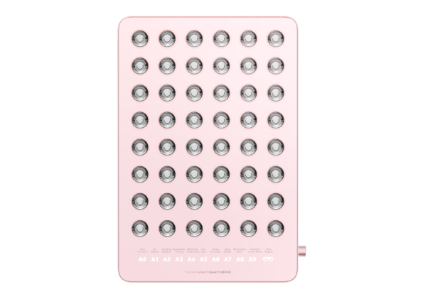 blue light therapy panel - PINK Phototherapy Beauty panel x48 LEDs/x192 Chip-Beads, Blue light therapy, Yellow light therapy, Red light therapy and Near-Infrared Light Therapy Panel. Light Therapy Treatment x10 Pre-Sets: Acne Treatment, Oil Control