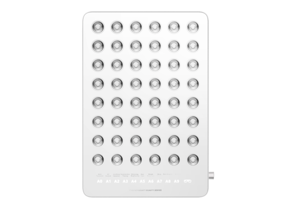 blue light therapy panel - silver Phototherapy Beauty panel x48 LEDs/x192 Chip-Beads, Blue light therapy, Yellow light therapy, Red ight therapy and Near-Infrared Light Therapy Panel. Light Therapy Treatment x10 Pre-Sets: Acne Treatment, Oil Control