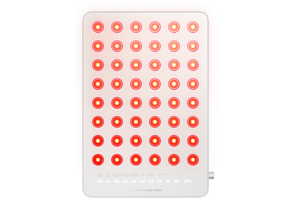 blue light therapy panel - silver Phototherapy Beauty panel x48 LEDs/x192 Chip-Beads, Blue light therapy, Yellow light therapy, Red ight therapy and Near-Infrared Light Therapy Panel. Light Therapy Treatment x10 Pre-Sets: Acne Treatment, Oil Control