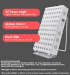 x80 LEDs, Red and Near-Infrared Light Therapy Table-Top Panel, x2 Wavelengths, Timer and Carry Handle