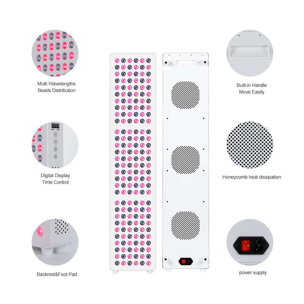 x5 Spectrum Half Full Body LLLT Panel Red (4) x5 Spectrum Half Body LLLT Panel white Half Full Body panel infographic LLLT Panel Red nir 180 leds