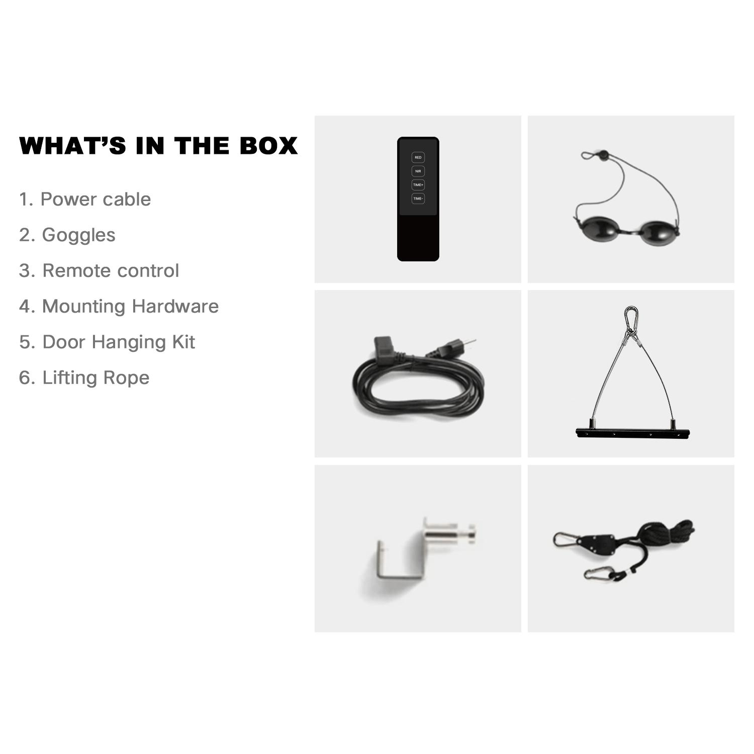 x5 Spectrum black Half Full Body panel (1) x5 Spectrum black Half Full Body panel accessories remote goggles door hanging kit 180 leds red light therapy nir