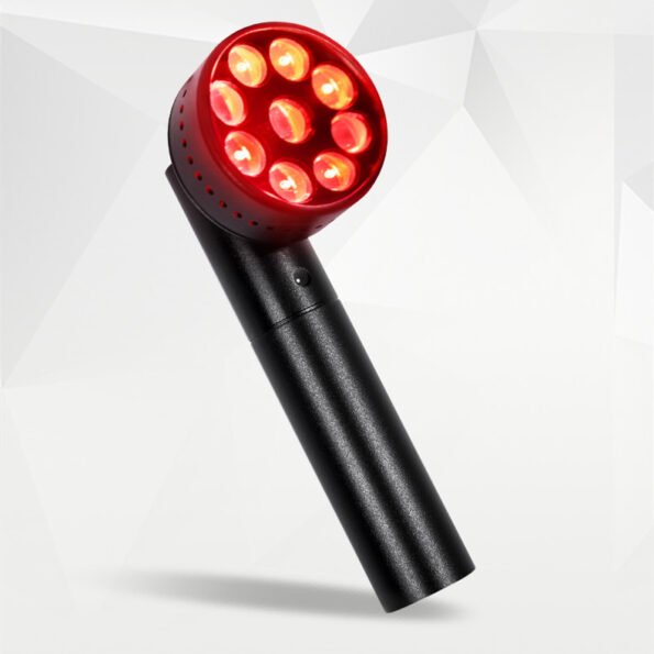 x9 LEDs Pain and Inflammation black Handheld. Red 630 660 and NIR 850 Light Therapy rechargeable battery