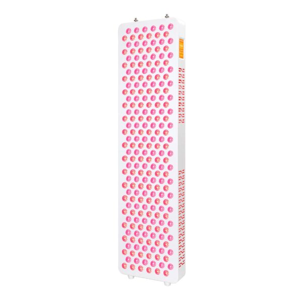 white Full-body red 630 650 660 670 near-infrared 810 830 850 1060 light therapy panel with adjustable settings Bluetooth control eight targeted wavelengths for skin rejuvenation pain relief fat loss