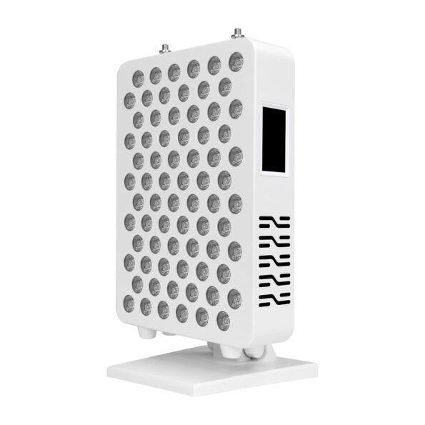 Table-Top red and near-infrared light therapy panel with adjustable settings, Bluetooth control, and eight targeted wavelengths for skin rejuvenation, pain relief, and fat loss.