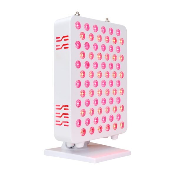 Table-Top red and near-infrared light therapy panel with adjustable settings, Bluetooth control, and eight targeted wavelengths for skin rejuvenation, pain relief, and fat loss.