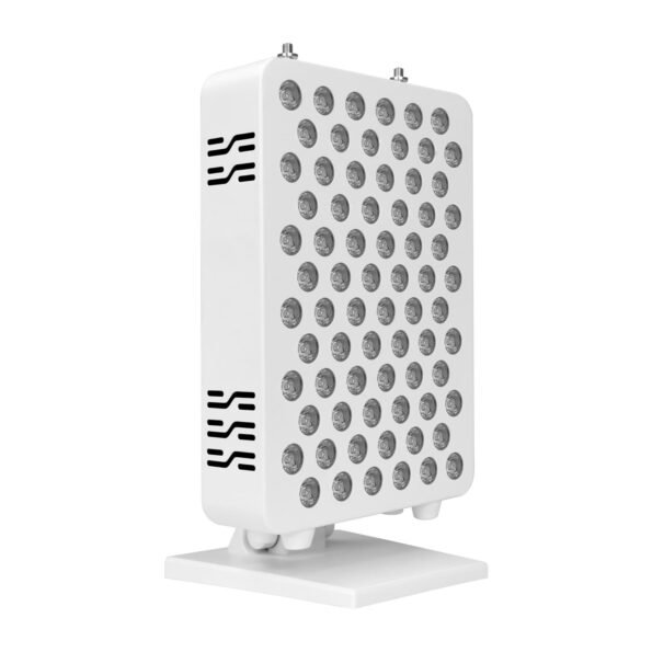 Table-Top red and near-infrared light therapy panel with adjustable settings, Bluetooth control, and eight targeted wavelengths for skin rejuvenation, pain relief, and fat loss.