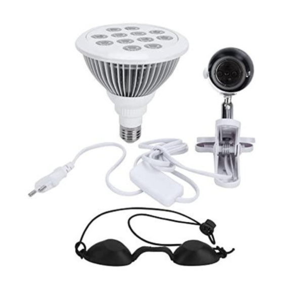Blue Light Therapy Bulb – 470nm - E26E27 -LED - FDA Class II Certified includes lightbulb clamp holder www.LEDLihtTherapyShop.com