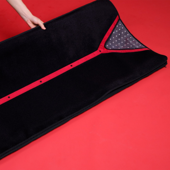 FDA Medical Class II FDA Cleared Full Body Red 600nm NIR 850nm Light Therapy Mat with Pulse, Light Intensity Controller Operated