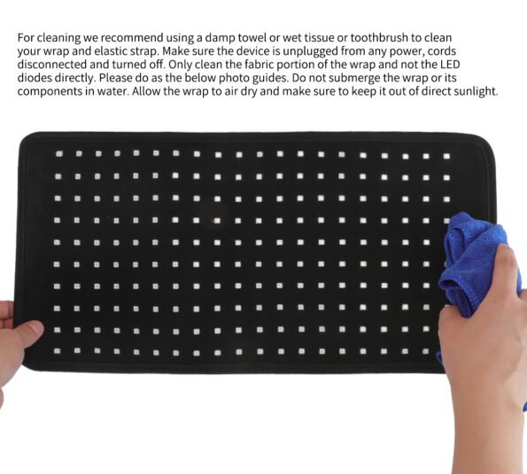 Flexible Red Light Therapy Pad - FDA- Blue, Red & NIR Benefits - Pain & Skin blue 470nm red 630nm nir 850nm