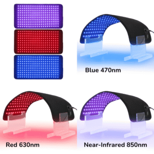 Flexible Light Therapy Pad - FDA- 200 leds face or body treatments Red 630 NIR 850 Benefits blue 470- Pain Skin recovery