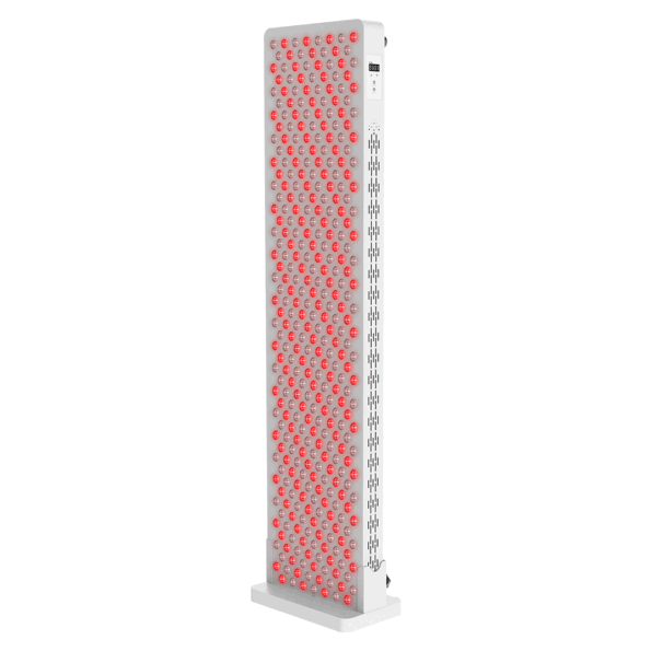 www.LEDLightTherapyShop.com FULL-body panel stand lllt red 660 NIR 850 red light therapy keypad operation