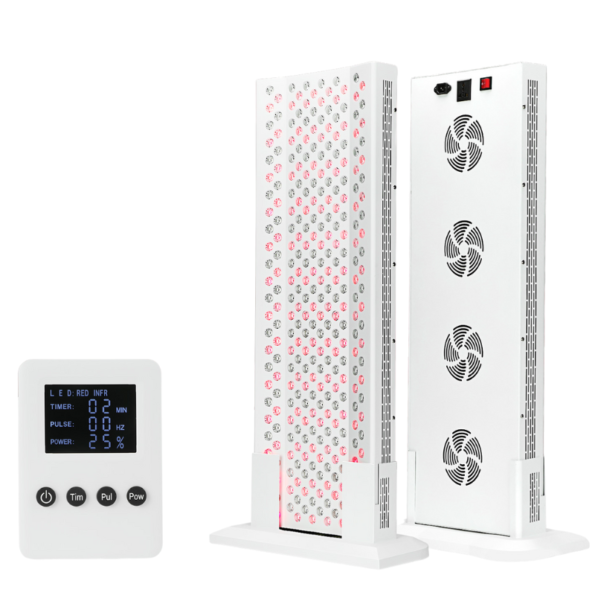 Red Light Therapy Curved HALF-BODY Panel I FDA Pain Relief & Skin Health x5 wavelength RED 630nm 660nm NIR 810nm 830n 850nm pulse 10hx 20hz 30hz 40h timer remote controller