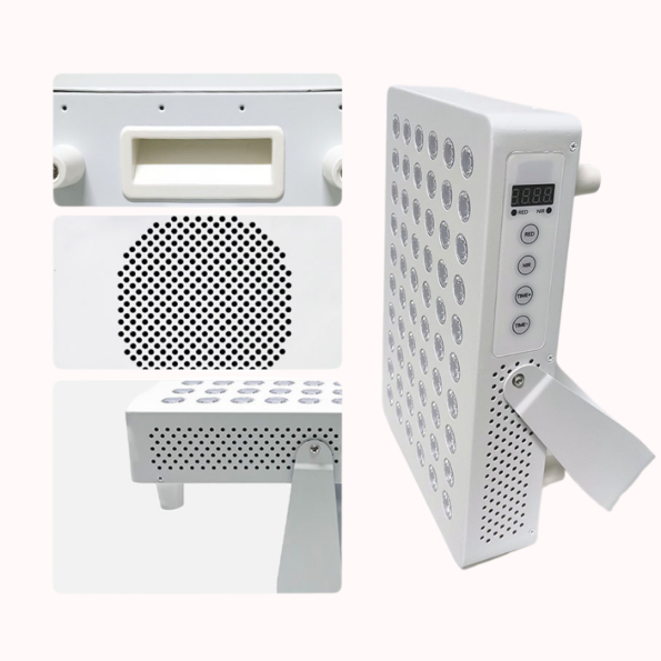 White light therapy Table-top-panel-red-NIR-light-with stand keypad-operation x5 or x7 wavelength spectrums light therapy benefits LLLT