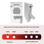 Table top panel red NIR light keyad