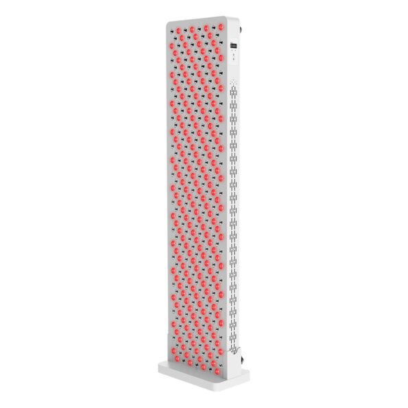 www.LEDLightTherapyShop.com FULL-body panel stand lllt red 660 NIR 850 red light therapy keypad operation