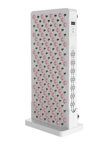 www.LEDLightTherapyShop.com half-body panel stand lllt red 660 NIR 850 red light therapy keypad operation