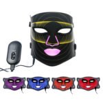 FDA 510k-Certified Black LED face Mask x288 leds Premium Light Therapy Results - Unbranded Price red 635nm blue 465nm yellow 605nm near-infrared 850nm anti aging anti wrinkle acne reduction dermatology grade light therapy