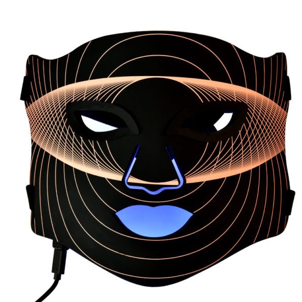 FDA 510k-Certified Black LED face Mask x288 leds Premium Light Therapy Results - Unbranded Price red 635nm blue 465nm yellow 605nm near-infrared 850nm anti aging anti wrinkle acne reduction dermatology grade light therapy