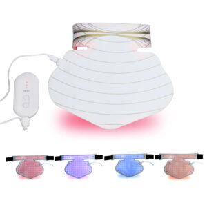 FDA-510k-Medical-Grade-LED-Light-Therapy-neck Mask-–-Red-635nm-Blue-465nm-Near-Infrared-850 battery operated with controller colour white unbranded clinically proven results