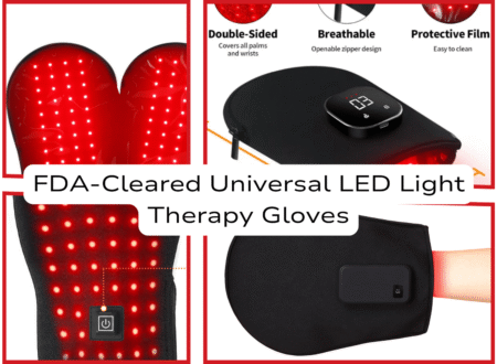 FDA-Cleared Universal LED Light Therapy Gloves Non-Invasive Relief - Pain - Herpes Circulation Hair Loss 660nm 850nmBlog with LED NIR Red light therapy glove comparison universal table