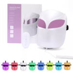 LED Light Therapy Mask – 8 Wavelengths for Acne, Wrinkles & Skin Rejuvenation Red, Blue, Amber, Green, Purple, Cyan, Yellow, White