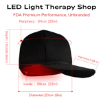Brain Optimisation Red 630 NIR 850 + 940 Light Therapy Cap Hat (1)