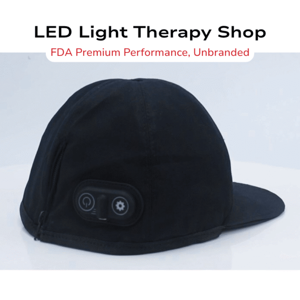 black Cognitive Enhancement Brain Repair x150-810nm and x150-1070nm near infrared hat cap 300 leds