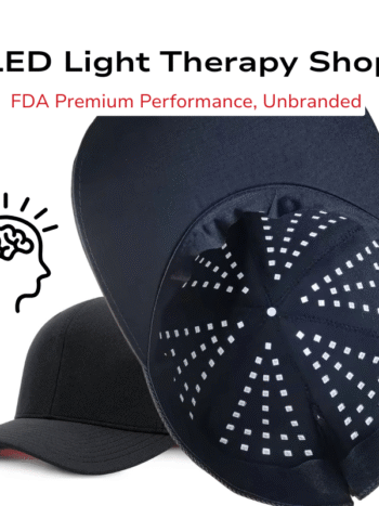 black Cognitive Enhancement Brain Repair x150-810nm and x150-1070nm near infrared hat cap 300 leds pulse 10hz 40hz and brightness dimming l1-l3