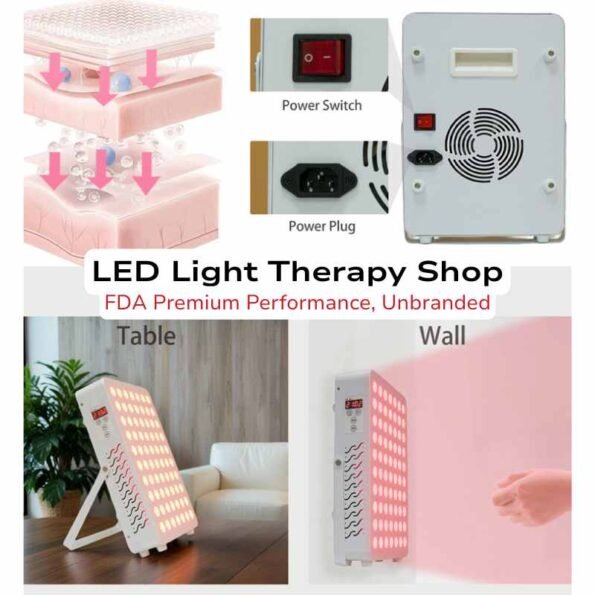 FDA-Certified-I-Red-Light-Therapy-Table-Top-Panel-660-850-pulse-10hz-50hzI-70-LEDs