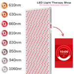 FDA 610 630 660 810 830 850 940 1060 Advanced Red NIR Light Therapy full-body Panel 1155 LEDs TENs EMS preset treatment modes 8 wavelengths