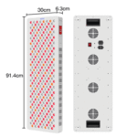 FDA 610 630 660 810 830 850 940 1060 Advanced Red NIR Light Therapy half body Panel 300 LEDs TENs EMS preset treatment modes 8 wavelengths