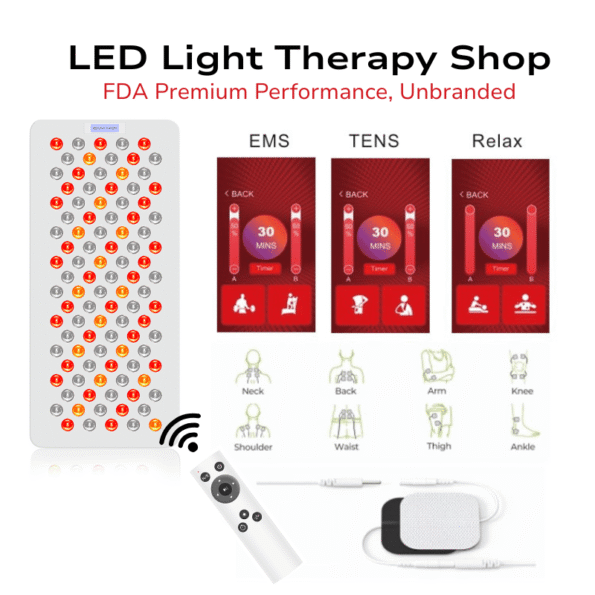 FDA 610 630 660 810 830 850 940 1060 Advanced Red & NIR Light Therapy half-body panel