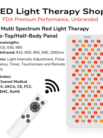 FDA 610 630 660 810 830 850 940 1060 Advanced Red & NIR Light Therapy half-body panel