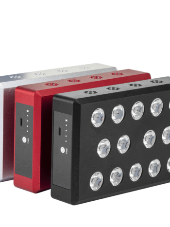 FDA I Therapy-Doctor Handheld Red 660nm NIR 850nm Light Therapy rechargeable handheld panel 14 leds low battery indicator pain skin rejuvenation mitochondria boost available red black silver